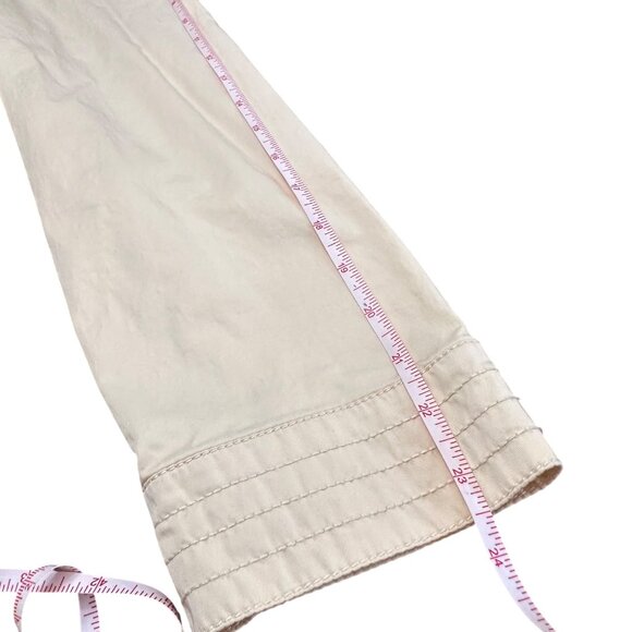 Chico's Jacket Size 1 M Pale Yellow Full Zip Pockets Lightweight Summer - Picture 11 of 12